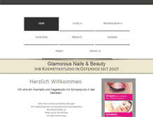 Tablet Screenshot of glam-kosmetik.de